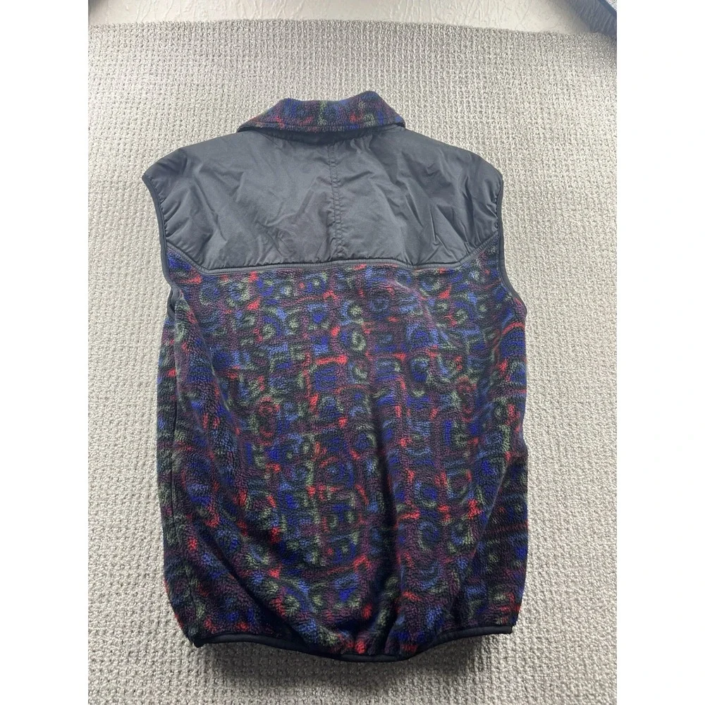 Vintage Obermeyer Polartec Fleece Geometric Aztec Print Vest Southwest Men Small